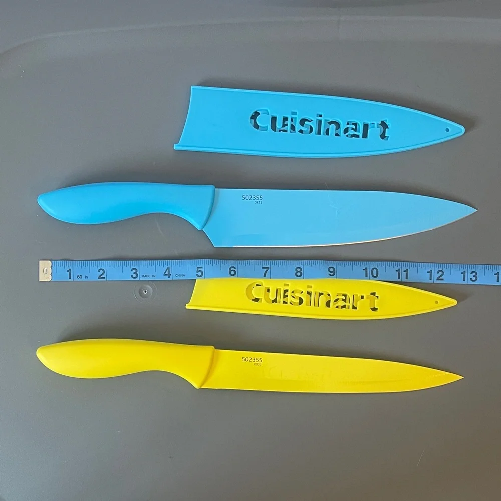 Cuisinart Vibrant Knife Duo with Covers - NEW - Set of 2